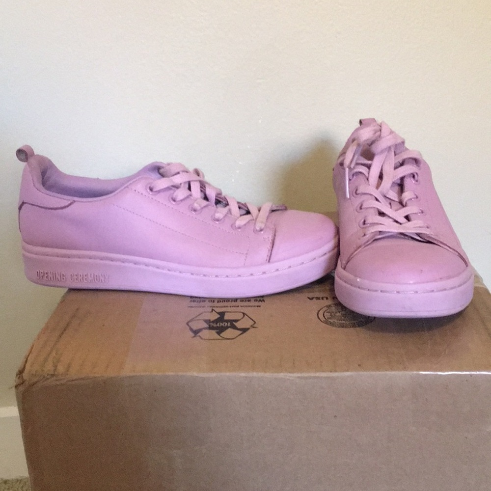 Opening ceremony pink lowtop sneakers